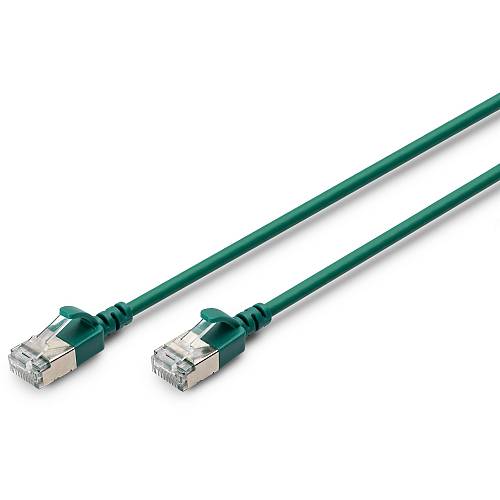 DIGITUS Patchkabel CAT 6A F/FTP Slim 3.00m green
