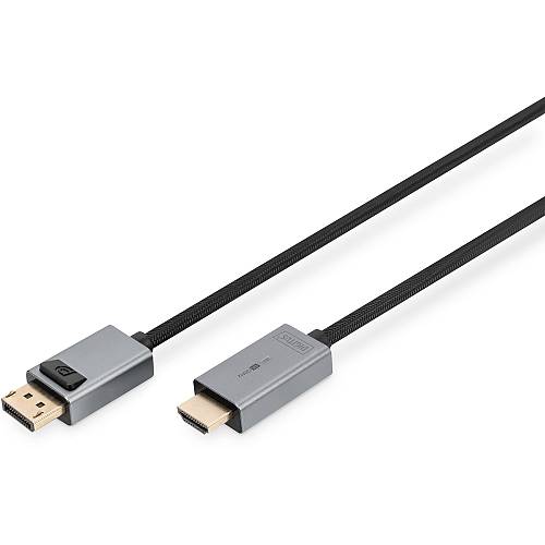 DIGITUS DisplayPort Adapterkabel. DP - HDMI Typ A 3m