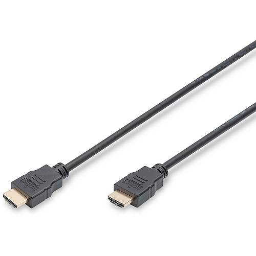 DIGITUS HDMI High Speed mit Ethernet Anschlusskabel. 3m. sw