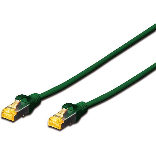 DIGITUS CAT 6A S/FTP Patchkabel. 0.5m. green
