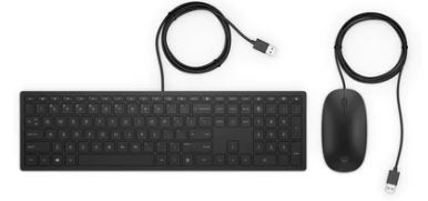 Hp Keyboard And Mouse Pavilion Slim 400, USB Wired, Upgrade The Way You Work And Play With A Keyboard And Mouse That Matches Seamlessly To Your Devices, Black