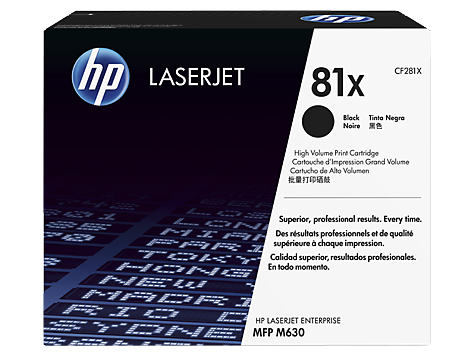 Hp Toner Black, Hp 81X, High Yield For Laserjet M630, M605, M606 Series - 25.000 Pages