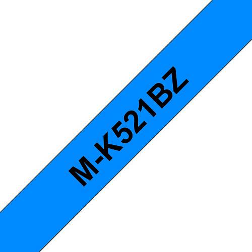 Brother M-K521BZ , Black on blue , Roll (0.9 cm x 8 m) 1 pcs , printer tape , for P-Touch PT-55, PT-55P, PT-65, PT-65LB, PT-65SB, PT-90