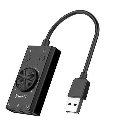 Orico Converter USB-A to Sound Card with Volume SC2