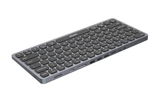 Unitek 9in1 Keyboard & USB-C 3.0 Hub 4x USB Ports HDMI 4K60Hz Card Reader & 100W PD D1092A
