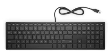 Hp Keyboard Pavilion 300 USB Three Zones All Efficient. Boost Efficiency And Productivity With An Incredible Three-zone Keyboard With Full-size Arrow Keys And A Nu Slim Appealing Design Cheddar Black