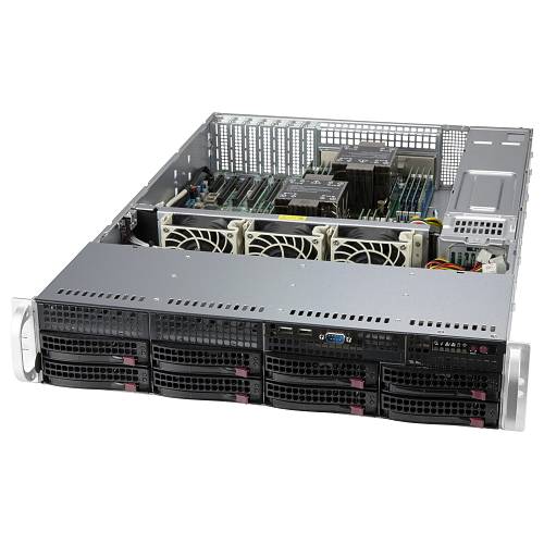 Supermicro 2U 8x 3.5 hot-swap SAS3/SATA drive 2x1200W
