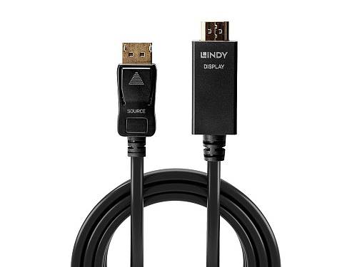 LINDY DisplayPort an HDMI Kabel 4K30 (DP: passiv) 0.5m