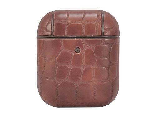 TERRATEC AirPods Case AirBox Stone Pattern Dark Brown