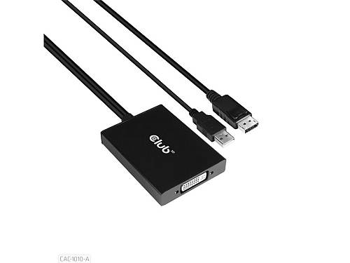 Club3D Adapter DisplayPort > DVI-D HDCP OFF aktiv St/Bu retail