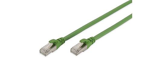 DIGITUS CAT 6A S/FTP Patchkabel, PUR (TPU), 1m, grün