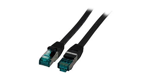 EFB RJ45 Patchkabel S/FTP, Cat.6A, LSZH, 0.5m, schwarz