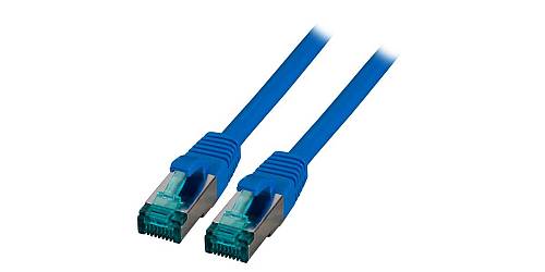 EFB RJ45 Patchkabel S/FTP, Cat.6A, LSZH, 15m, blau