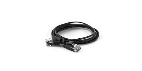 Wantec Patchkabel UTP  CAT6a           d=2,8mm  0,10m schwar