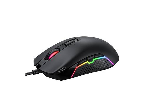 INCA Gaming Maus IMG-GT14   3600 DPI, RGB, 7 Tasten, USB, SW retail
