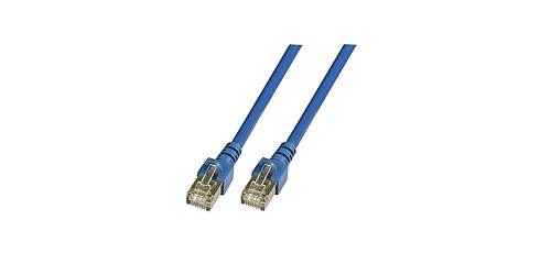EFB RJ45 Patchkabel SF/UTP, Cat.5e, PVC, CCA, 25m, blau