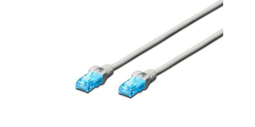 Patch Cable, UTP, CAT5E Length 5 M, AWG 26/7 Color grey, Pantone coolgray 4c