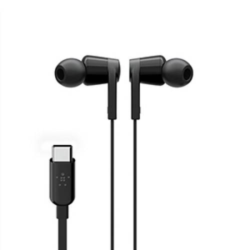 USB-C, In-Ear Headphones,BLACK