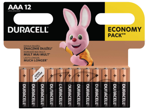 Duracell Alkaline AAA (12pcs) Basic