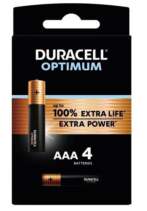 Duracell Alkaline AAA (4pcs) Optimum