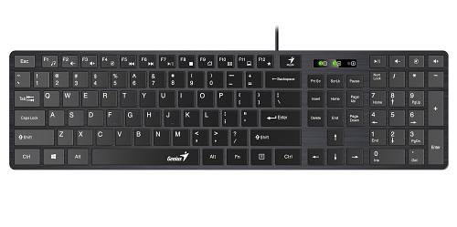 Genius SlimStar 126 Wired Silent Keyboard (English)