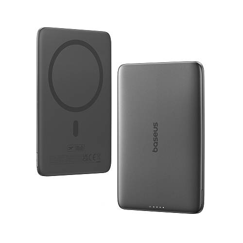 Baseus Powerbank Wireless 20W 5000mAh Magnetic PicoGo AM41 Ultra Black