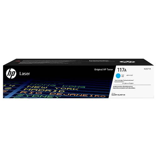 HP 117A - Cyan - original - toner cartridge (W2071A) - for Color Laser 150a, 150nw, MFP 178nw, MFP 178nwg, MFP 179fnw, MFP 179fwg