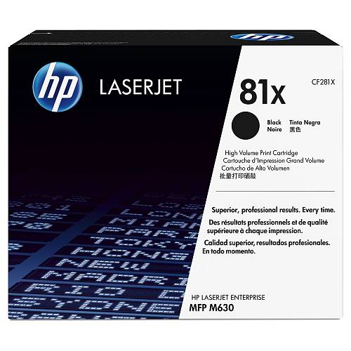 HP Toner 81X CF281X Schwarz bis zu 25.000 Seiten ISO/IEC 19752