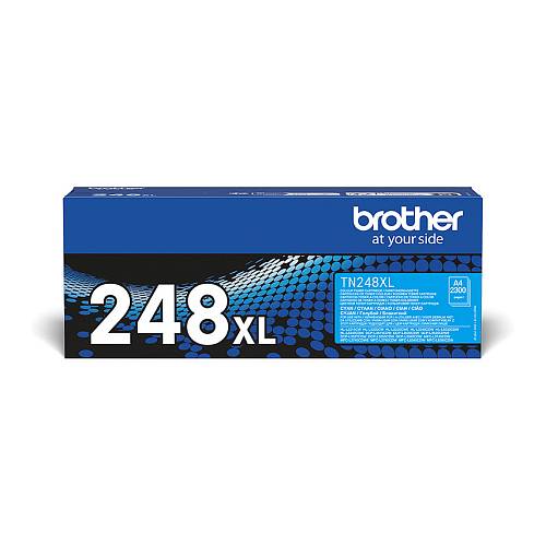 Brother TN248XLC , High Yield , cyan , original , box , toner cartridge , for P/N: DCPL3520CDWE, DCPL3520CDWRE1, HLL3220CWRE1, MFCL3740CDWE, MFCL3740CDWRE1