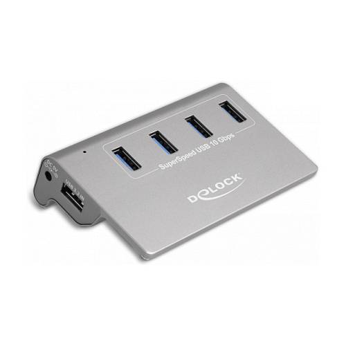 DELOCK USB 3.2 Gen 2 Hub mit 4 USB Typ-A Ports