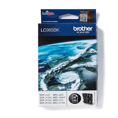 Brother Tinte LC-985BK Schwarz bis zu 300 Seiten nach ISO/IEC 24711