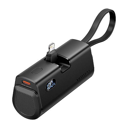 Vention Powerbank 4800mAh 22.5W Foldable Lightning Black FHRB0