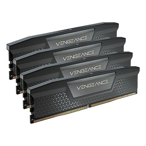 64GB Corsair DIMM 6400 (4x 16 GB) Quad-Kit (schwarz. CMK64GX5M4B6400C32. Vengeance DDR5. INTEL XMP)
