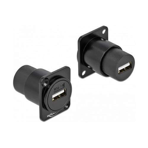 DELOCK D-Typ Modul USB 2.0 Typ-A Buchse zu Buchse