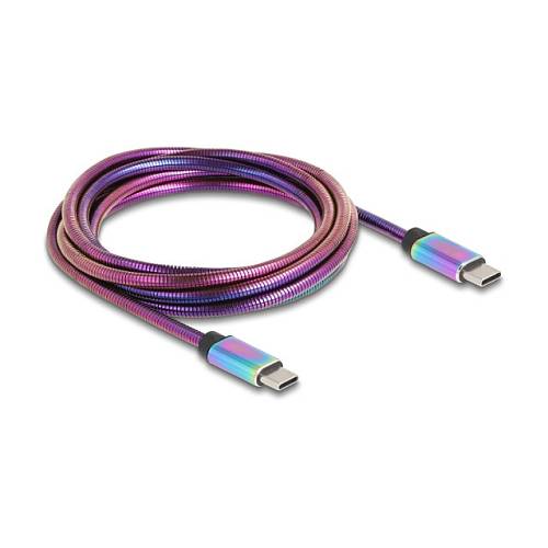 DELOCK USB-C 2.0 Kabel Stecker zu Stecker PD 3.0 60W 2m