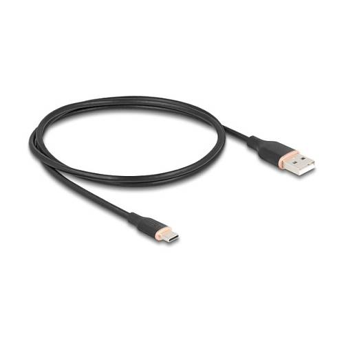 DELOCK USB 2.0 Kabel USB Typ-A St > USB Typ-C St 1m schwarz