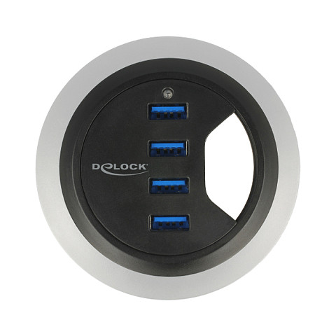 DELOCK Tisch-Hub 4 Port USB 3.0