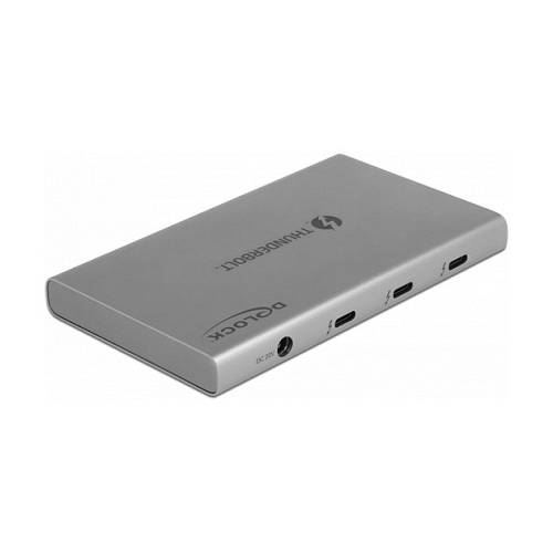 DELOCK Thunderbolt 4 Hub 3 Port mit zustzlichem SuperSpeed USB 10Gbps Typ-A Port - 8K