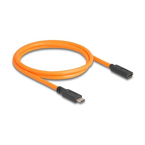 DELOCK USB 5 Gbps Kabel USB Type-C Stecker zu USB Type-C Buchse fur Tethered Shooting 1m orange