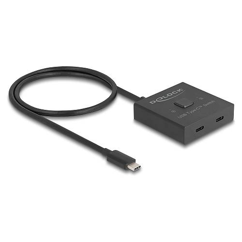 DELOCK USB 10 Gbps USB Type-C Switch 2 auf 1 bidirektional 8K