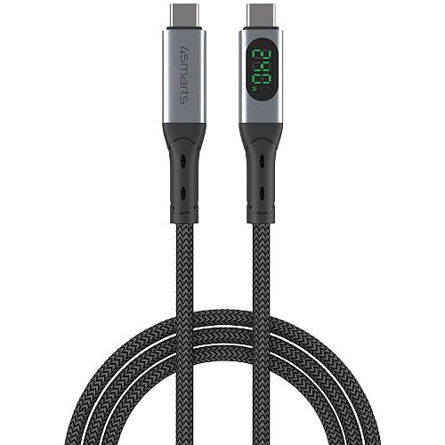 4smarts USB4 Kabel DigitCord Enterprise 240W 1.5m. schwarz