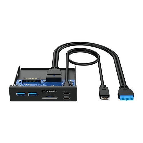 GRAUGEAR USB-HUB+Kartenleser Multi Front Panel. Type-C USB retail