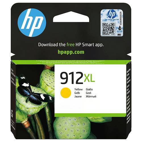 HP 912XL , 9.9 ml , High Yield , yellow , original , ink cartridge , for Officejet 80XX; Officejet Pro 80XX