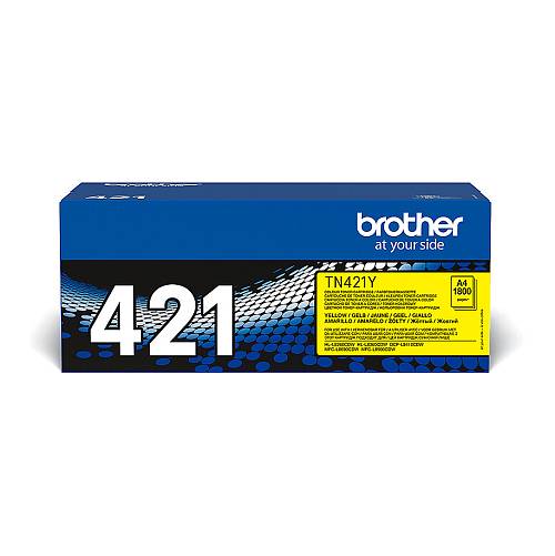 Brother TN421Y , Yellow , original , toner cartridge , for Brother DCP-L8410CDW, DCP-L8410CDWT, HL-L8260CDW, HL-L8360CDW, MFC-L8690CDW, MFC-L8900CDW