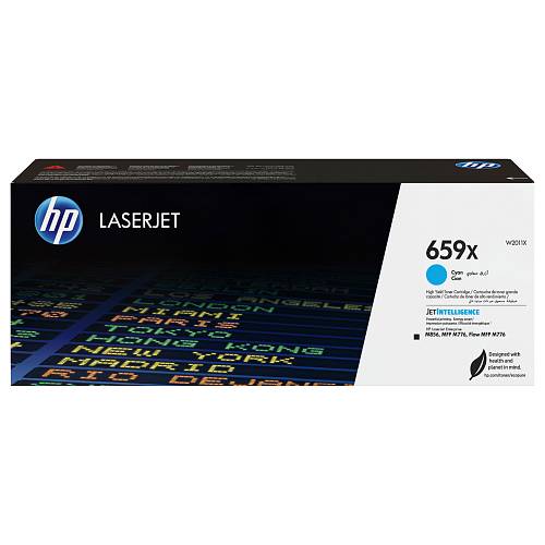 HP 659X , Cyan , original , LaserJet , toner cartridge (W2011X) , for LaserJet Enterprise MFP M776 , LaserJet Enterprise Flow MFP M776