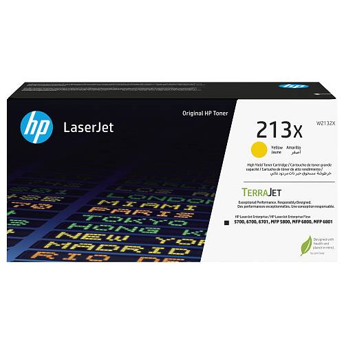 HP 213X , High Yield , yellow , original , LaserJet , toner cartridge (W2132X) , for Color LaserJet Enterprise 5700dn, 6700dn