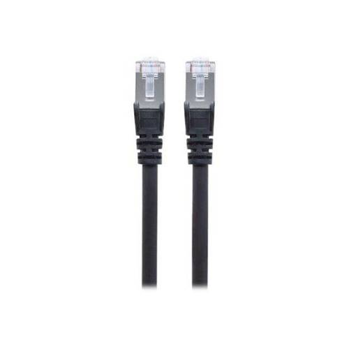 Intellinet Network Patch Cable, Cat7 Cable/Cat6A Plugs, 15m, Black, Copper, S/FTP, LSOH , LSZH, PVC, RJ45, Gold Plated Contacts, Snagless, Booted, Polybag - Network cable - RJ-45 (M) to RJ-45 (M) - 15 m - SFTP - CAT 7 (cable) , CAT 6a (connectors) - halog