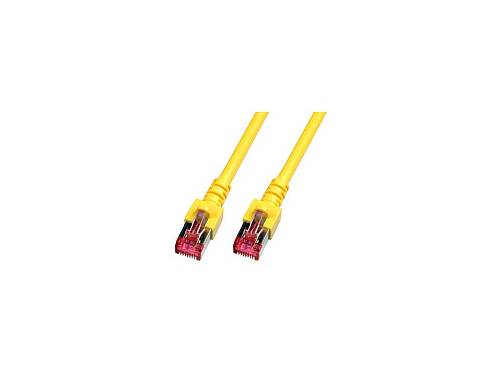 EFB-Elektronik ECOLAN , Patch cable , RJ-45 (M) to RJ-45 (M) , 5 m , pairs in metal foil (PiMF) , CAT 6 , halogen-free , yellow