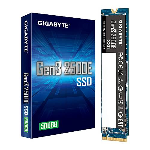 GIGABYTE Gen3 2500E M.2 2280 SSD 500GB PCIe 3.0x4 NVMe1.3