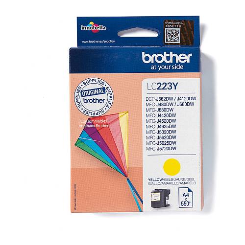 Brother Tinte LC-223Y Gelb bis zu 550 Seiten nach ISO/IEC 24711